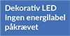 No energylabel needed - Ingen energilabel pkrvet
