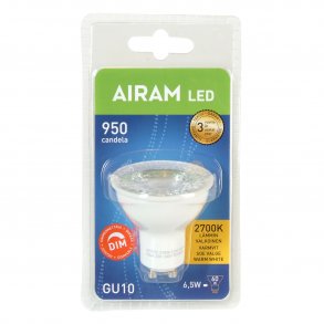 Airam LED PAR16 GU10 6,5 36gr 480lm 2700K Dmpbar