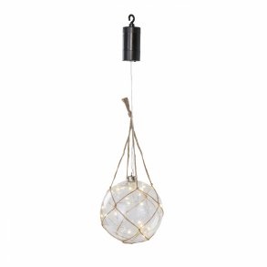 LED lys dioder i en glaskugle med net