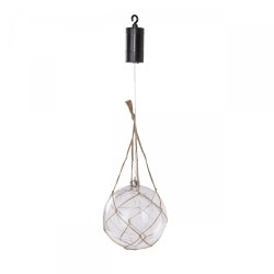 LED lys dioder i en glaskugle med net