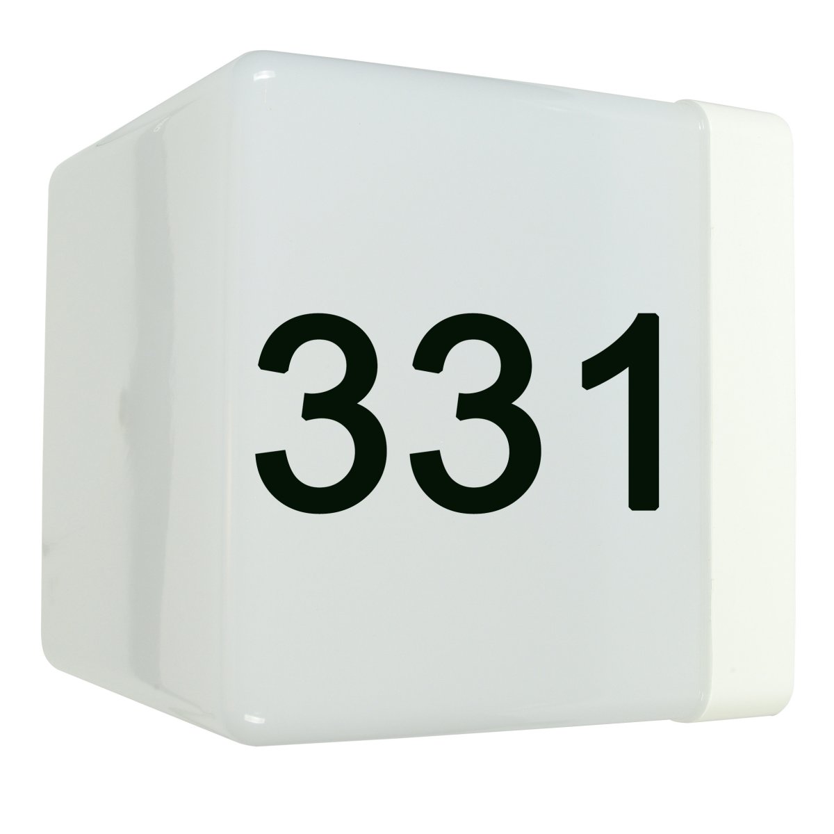 Husnummer med LED lys IP65 Cube - Udendørs lamper - LysExperten.dk