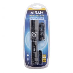 Lommelygte LED genopladlig. 