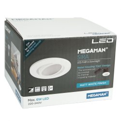 LED indbygningsspot hvid GU10