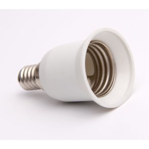 Sokkel konverter E14 konvenere til E27